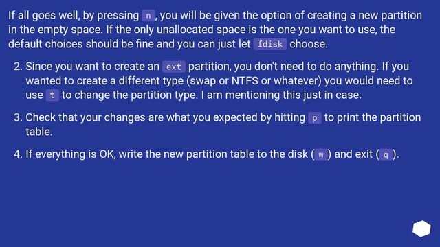 Creating ext4 partition from console смотреть онлайн