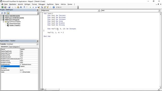 VBA - Arrays, Vektoren und Matrizen смотреть онлайн