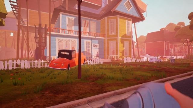 Hello Neighbor act 3 the "not attacking neighbor glitch" gameplay смотреть онлайн