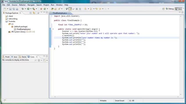 Java -15 The keyword final - Operations program смотреть онлайн