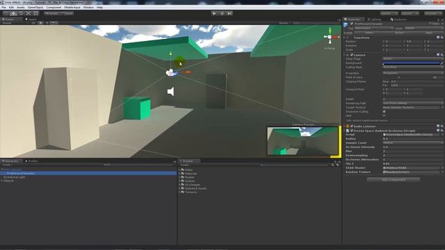 How to use SSAO (Screen space ambient occlusion) in Unity 5 смотреть онлайн