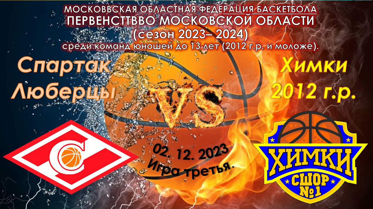 СШОР Спартак (Люберцы) - СШОР №1 (Химки)