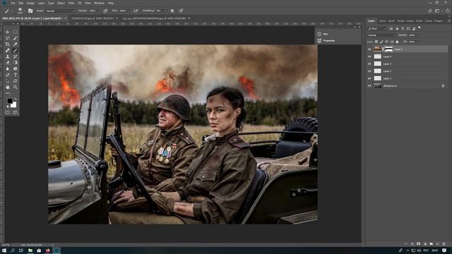 Делаем фото более драматичным и атмосферным в Фотошопе. How to do photo more dramatic in Photoshop. смотреть онлайн