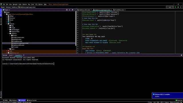 Robot Framework Script to Test Salesforce Tutorial 1 смотреть онлайн
