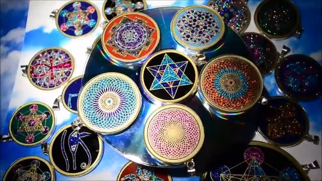 ❤ COSMIC PENDANTS ❤ SPARKLING shining pendants with sacred geometry смотреть онлайн