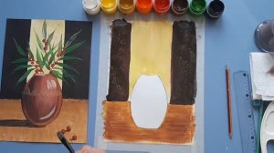 Видеоурок по Изо для детей 2х и 3х классов. Натюрморт гуашью:" осеннее настроение"