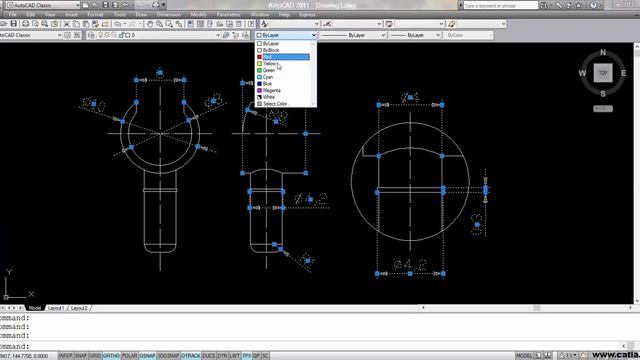 AutoCAD 2011 drawing 2D parts смотреть онлайн