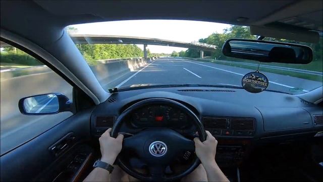 1999 Volkswagen Golf IV 2.8 V6 4Motion (204PS) POV Autobahn Drive Top Speed (1080p FullHD) смотреть онлайн