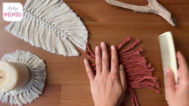 Makrome Yaprak Yapımı || Macrame Leaf Tutorial смотреть онлайн