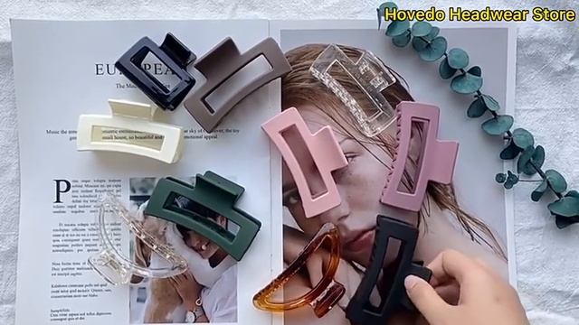Заколка-крабик для волос каучуковая (soft touch) смотреть онлайн