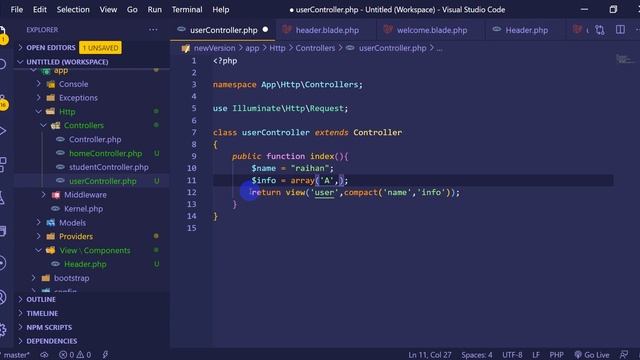 Laravel 8 Tutorial for beginners in Bangla #12 component parametter pass смотреть онлайн