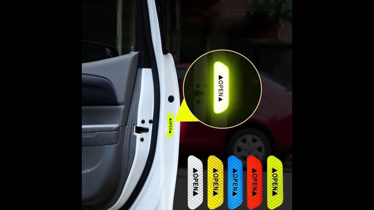 Светоотражающие наклейки на дверь машины смотреть онлайн