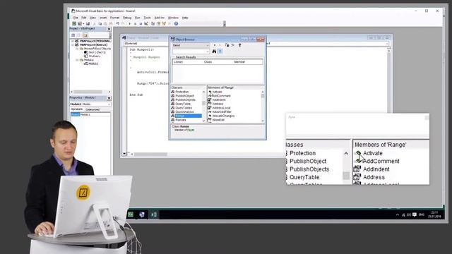 Модуль 8_Введение в макросы и язык VBA продолжение. Урок 20_Обзор языка VBA Примеры решаемых задач смотреть онлайн