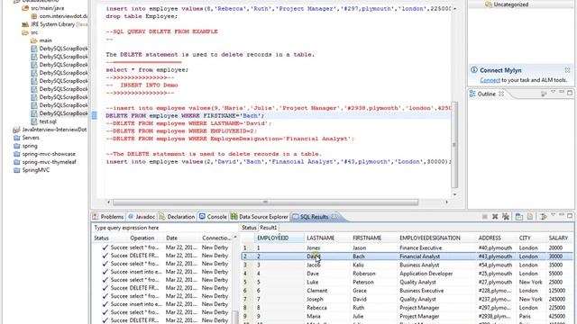 HOW TO DELETE ROW FROM TABLE SQL смотреть онлайн