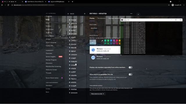 Ban - Unban | Roles Deleted - Created | Channel Deleted - Created | No Bot Needed смотреть онлайн
