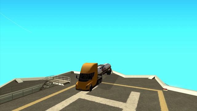 GTA 5 Volvo Truck vs GTA San Andreas Tesla Semi Truck vs BeamNG Actros Truck - Which is Best? смотреть онлайн