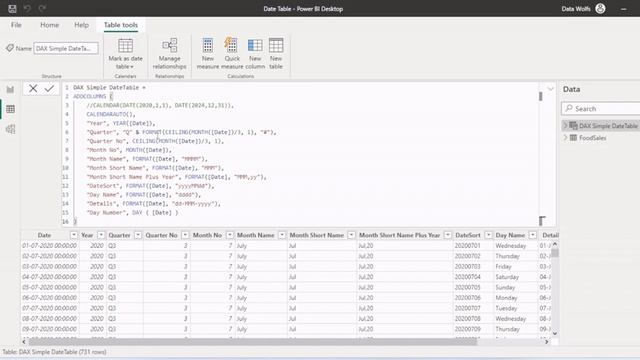 Create a Simple Date Table in Power Bi for Beginners смотреть онлайн