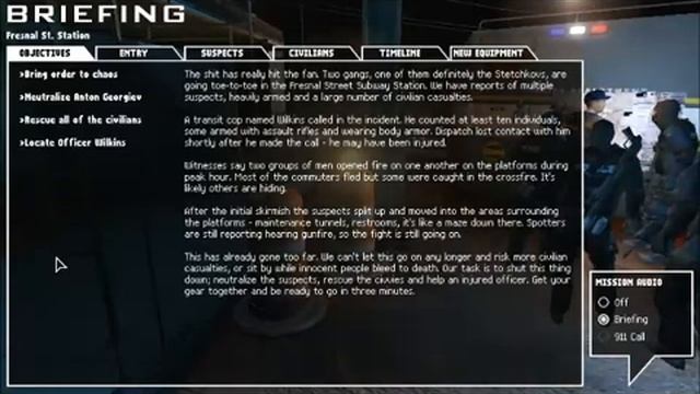 Swat 4 The Stetchkov Syndicate Mission 6 Briefing:Fresnal St. Station смотреть онлайн