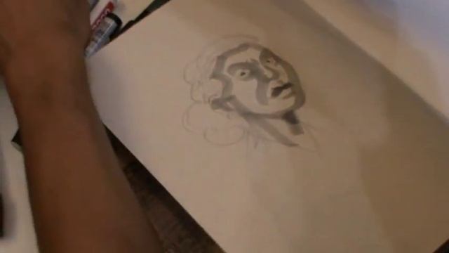 Head sketch on 'Rampokan: Sketchbook' by Peter van Dongen смотреть онлайн