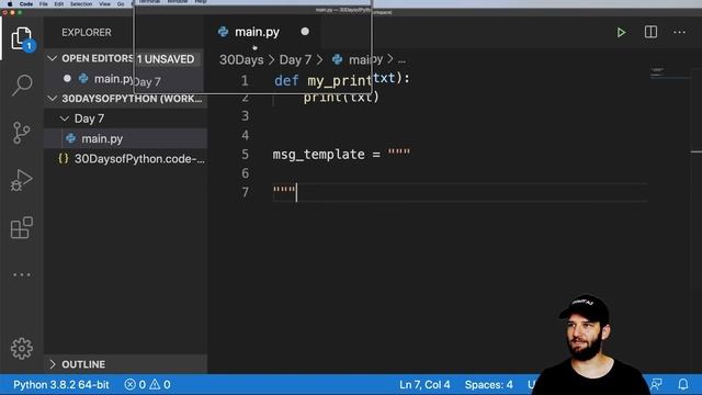 30 Days of Python - Day 7 - Functions & Python Modules - Python TUTORIAL смотреть онлайн