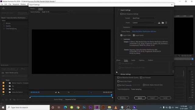 How to export PNG (Transparent) video from Media Encoder | After Effects | Premiere Pro смотреть онлайн