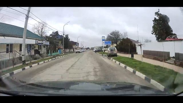 Станица Тамань Темрюкский район Краснодарский край. Поездка по улицам Тамани 4 марта/ Переезд на юг смотреть онлайн