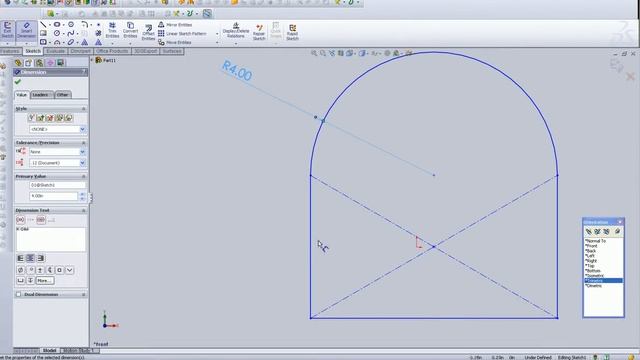Solidworks Tutorials, Sketch Dimensions смотреть онлайн