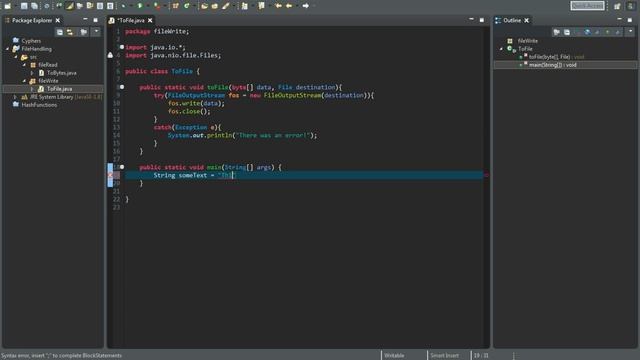 Java Tutorial - Byte array to File смотреть онлайн