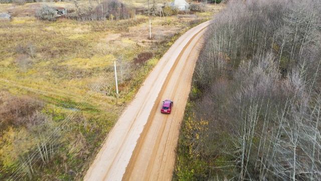 Cinematic Drone Footage 4k| Autumn Country Road | DJI Mavic Air 2 | Видео с дрона