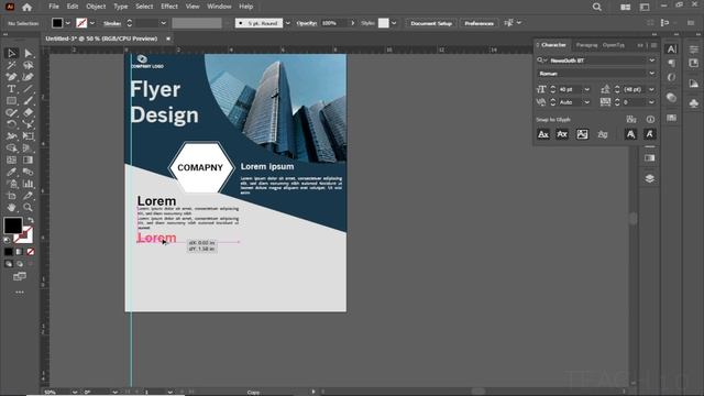 How to create professtional flyer design || Business flyer in illustrator смотреть онлайн