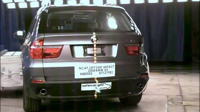 Crash Test 2008 - 20** BMW X5 (Side Impact) NHTSA смотреть онлайн