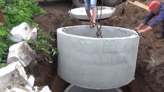 Автономная канализация. Железо-бетонные кольца смотреть онлайн