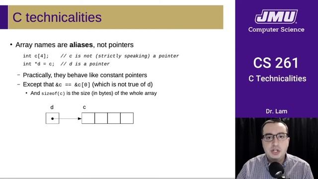 JMU CS261 06 Miscellaneous C Part 01 - Technicalities Part 1 смотреть онлайн