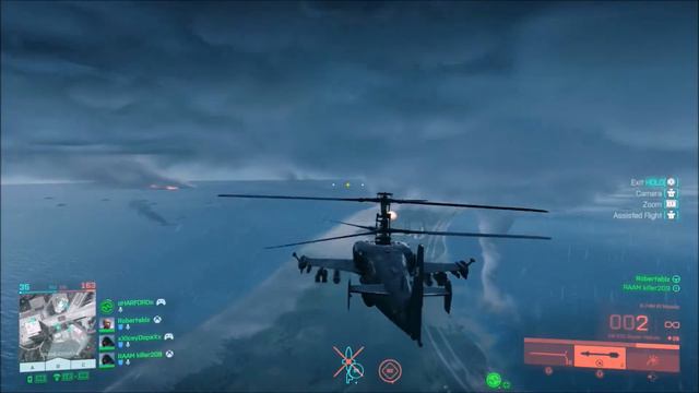 Attack helicopter Battlefield 2042 Beta смотреть онлайн