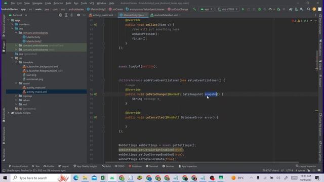 Lesson 2. Part3 . Connecting Webview app to firebase. Android studio Java 2023 смотреть онлайн