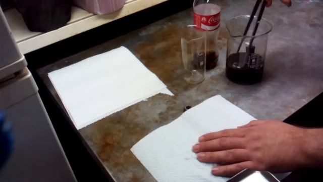 Удаление ржавчины кока-колой смотреть онлайн