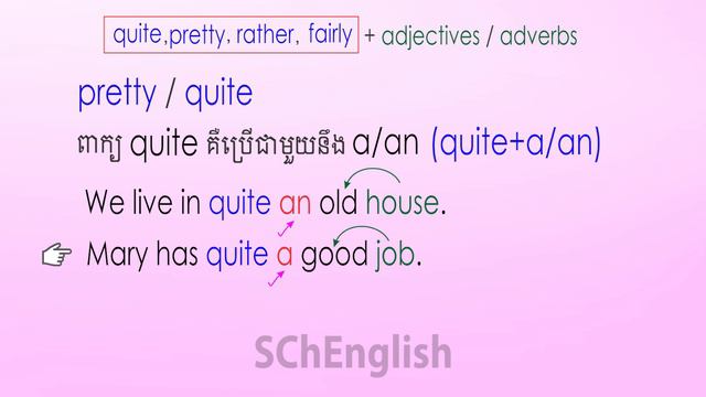 Using QUITE, PRETTY, RATHER and FAIRLY | SChEnglish смотреть онлайн