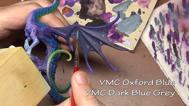 Painting Ral Partha Fearless Fantasy Dragon - Old School Miniature Painting смотреть онлайн