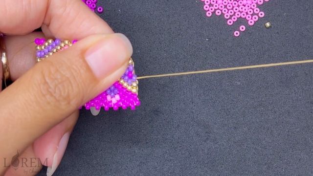 DIY Beaded Earrings | How To Make Fringe Beaded Earrings | Step-by-step Brick Stitch Beaded Earring смотреть онлайн