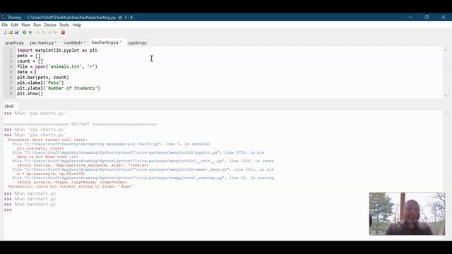 Python Graphs Pulling in Data from a Text file matplotlib смотреть онлайн