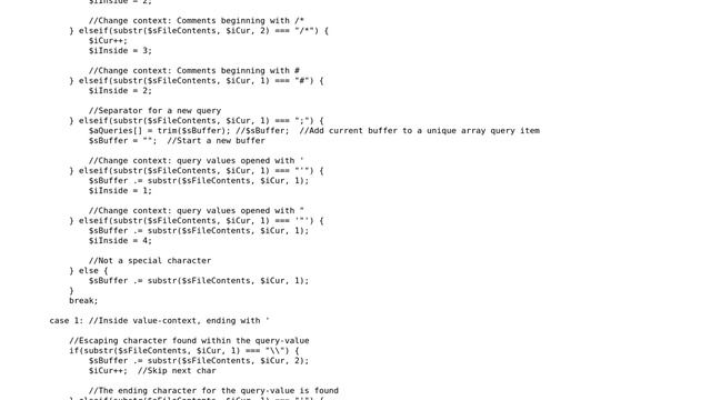 Code Review: Multi-query PHP Parser for SQL files смотреть онлайн