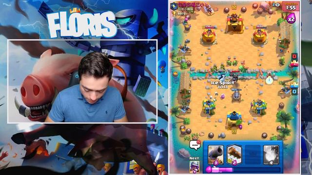 HALFUUR PUSHEN MET HOG RIDER 2.6! - Clash Royale смотреть онлайн