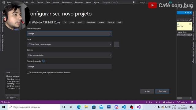 GIT | Como trabalhar em equipe no visual studio 2022 e 2019 (Parte 1) смотреть онлайн
