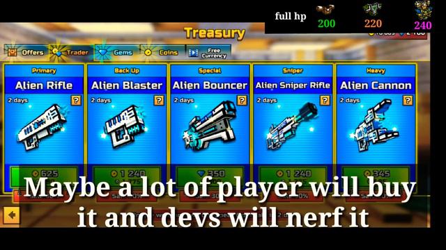 NEW Alien Set test in the Traders Van - Pixel Gun 3D смотреть онлайн