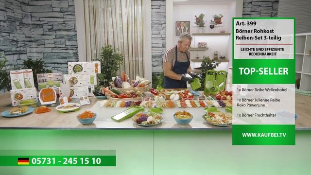 Gemüsehobel von Börner im Set | Kaufbei TV смотреть онлайн