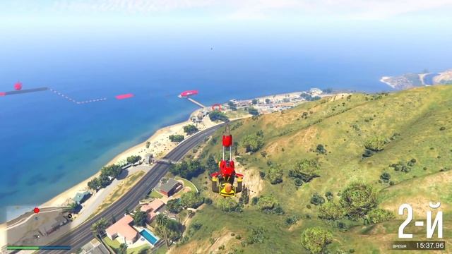 ЭТО НЕВОЗМОЖНО! СЛАЙД ПОД 10 ПРИЦЕПАМИ НА МОТОЦИКЛЕ В GTA 5 ONLINE