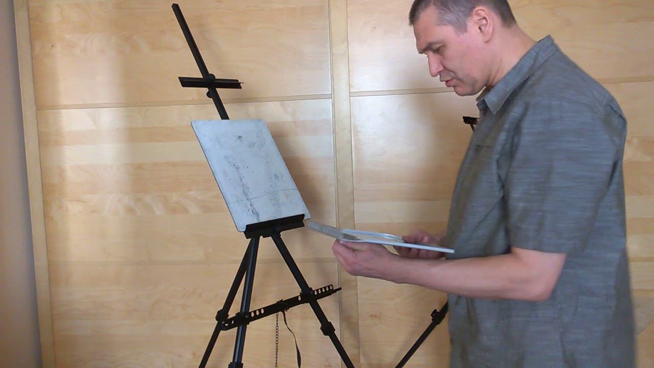 Мольберт для пленэрной и студийной работы акварелью и другими материалами смотреть онлайн