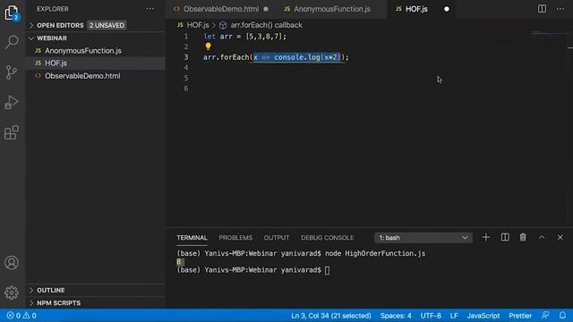 Javascript High Order Function смотреть онлайн
