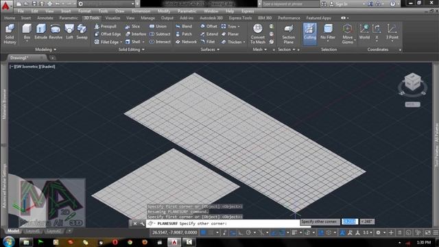 Tutorial AutoCAD 2015 - Surface Fillet смотреть онлайн