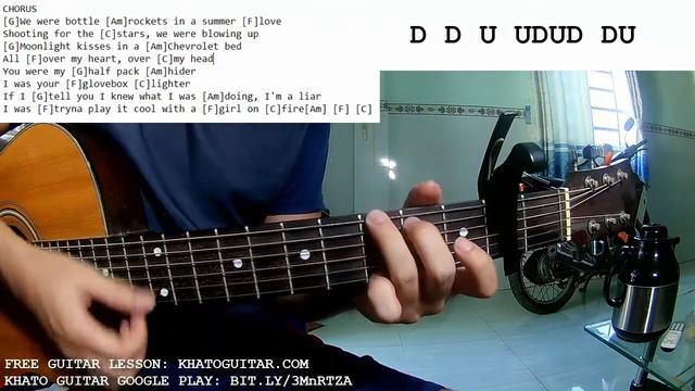 Kameron Marlowe - Girl On Fire | Guitar Tutorial смотреть онлайн